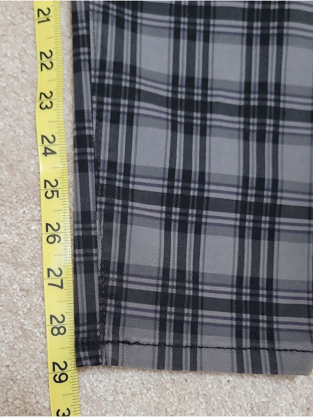 Nine West Heidi Black & Gray Plaid Pull-On Skinny Pants Size 12 NWT - Picture 7 of 15